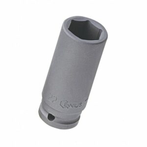 Genius Tools 1/2” Metric Deep Impact Sockets – 6 Point