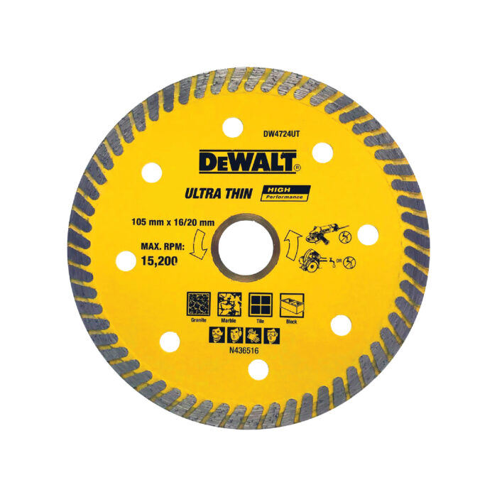 Dewalt DW4724UT-B1 105mm x 16.20mm Diamond Wheel